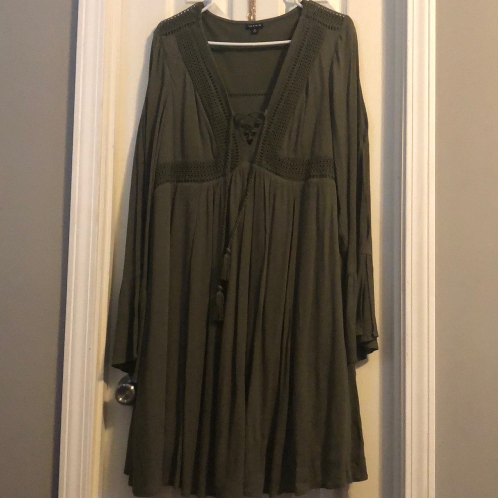 🥰army green dress🥰